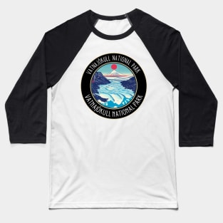 Vatnajökull National Park in Japanese Vibes Baseball T-Shirt